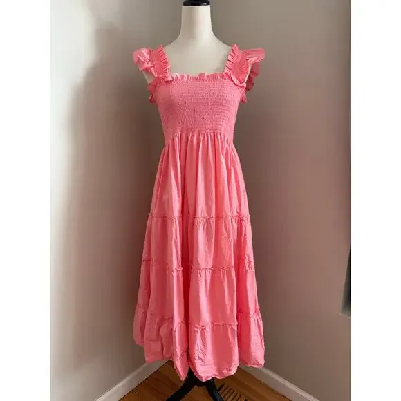 Hill House Home Ellie Nap Dress in Pink | Size Small